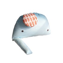 와썹 코끼리 등받이 침대 헤드쿠션, 블루