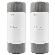 예밀 뜯어쓰는 일회용 수세미 롤형 60p, 그레이, 2개