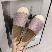 다이아패턴 데일리 단화 푹신 포인트 플랫슈즈