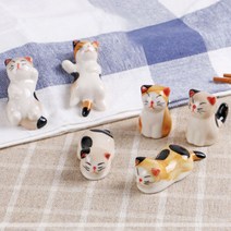 코이프 고양이 수저받침 세트, 혼합색상, 1세트