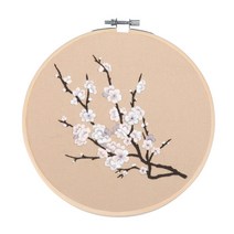 위즈앤위즈 누구나 DIY 프랑스자수 패키지 19cm, 1개, 봄개화 08