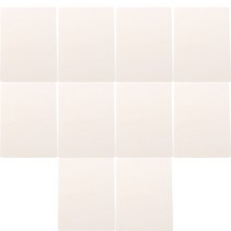 무지 반영구 연습고무판, 화이트, 10개