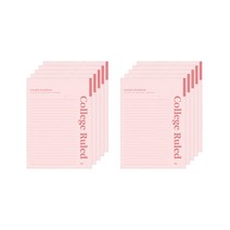 아이비스 심플컬러지 제본노트 11619, 핑크, 10개