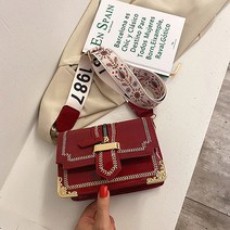 꽃 자수 끈 서양식 숄더백