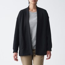 무인양품 여성용 MUJI 니트 플리스 와이드 가디건 BBJ09A0A