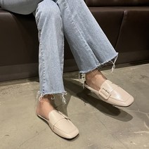 여성용 스퀘어팁 버클 블로퍼 SN397
