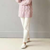 비나인 여성용 기모안감 크레일 밴딩팬츠