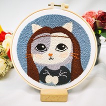 데이소이 아트클래스 하비 펀치니들 뜨개질 DIY 패키지, NO 07, 1개