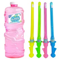 아가플러스 대왕스틱 비눗방울놀이 4p + 비눗방울 리필 1000ml 세트, 랜덤발송, 1세트