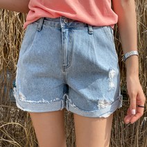 피핀 여성용 홀릭 롤업 데님 숏팬츠 #75735