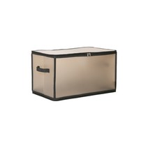 아리코 다용도 베이직 투명 플라스틱 수납함 47L 52 x 30 x 30 cm, 블랙, 1개