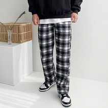 남성용 겉기모 글랜타탄 와이드팬츠