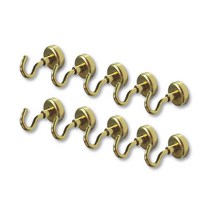 초강력 자석후크 고리 소형, 골드, 10개