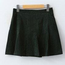 엔비룩 플리츠 코듀로이 스커트