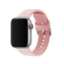 알피나케이스 애플워치 버클 실리콘 밴드 스트랩 ML (42/44mm 호환 가능), 샌드 파우더