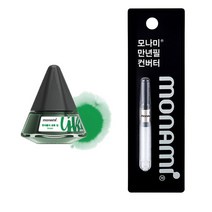 모나미 병잉크 GREEN + 모나미 컨버터, 혼합색상, 1세트