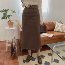 울 핀턱 롱 스커트 SK4252K1C