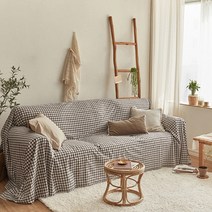 쉬즈홈 피아제 면 소파커버, 브라운