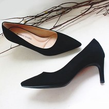 르본디 수제 스웨이드 스틸레토 힐 7cm