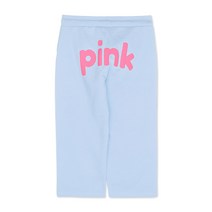 여성용 둥근핑크 밴딩 7부 바지