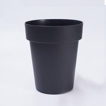 모리앤 원형 플라스틱 화분 대형 13L 2530, 블랙