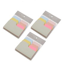 해피제이 점착 인덱스 메모지 6종 x 15p 세트, 3세트, 혼합색상