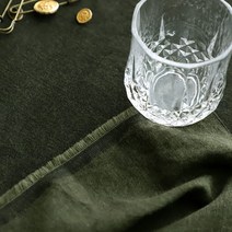 천팜 20수 선염면 빈센트 솔리드 패브릭 원단, 카키