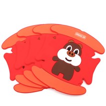 어반카 차량용 손잡이 긁힘방지 스티커, 돼지, 4개