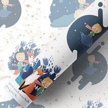 맙소샵 꼬마왕자 선물 포장지 50 x 70 cm RK_938, 푸른우주, 1개