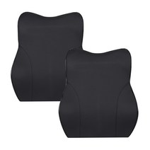 네임드컴퍼니 차량용 힐링케어 등쿠션, 블랙, 2개