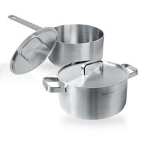 도루코마이셰프 인덕션 클래식 통5중 IH 냄비 2종 세트 2개, 편수냄비 16cm + 양수냄비 20cm