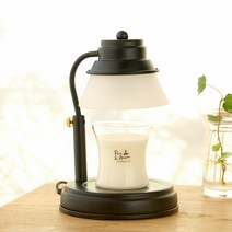 에인디 국내산 타이머 캔들워머 + 소이캔들 150g 세트, 블랙(캔들워머), 화이트웨딩(소이캔들)