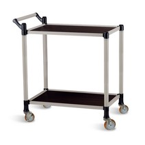 월드센스 2단 서빙카트 우드 대, 오레건 월넛, 1개