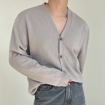 남성용 워셔블 루즈핏 니트 가디건