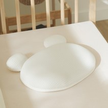 롤베이비 아기 두상 신생아 태열 짱구베개 리틀베어, 1개