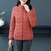 여성용 DM 사선 퀄팅 경량 패딩
