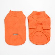 유앤펫 강아지 심플 베이직 컬러 티셔츠, 오렌지