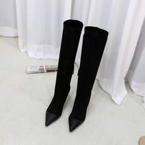 여성용 머스트 뾰족코 배색 삭스 롱부츠 C276_0470