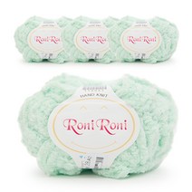 필립섬유 쎄비 로니로니 뜨개실 80g x 4p, 28 민트, 4개