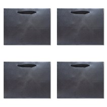 홀마크 단색 무지 가로형 쇼핑백 4p, 다크그레이