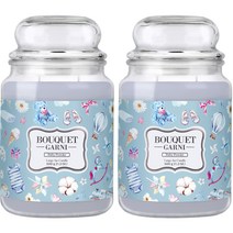 부케가르니 라지자 캔들 600g, 2개, 베이비파우더