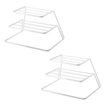 벨로비 3단 접시 정리대 2p, 화이트