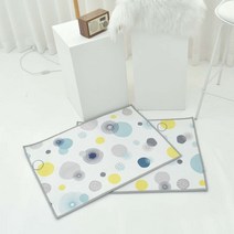 DTP 인테리어 도형 욕실 현관 발매트 대형 1+1, 원형디자인