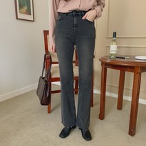 여성용 세미 부츠컷 데님 팬츠 PT8777K1B