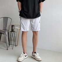 머시따 남성용 카고 쭈리 밴딩 트레이닝 반바지