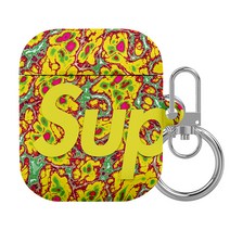 저스트포유24 슈프림 에어팟 케이스, 페인트 옐로우빅