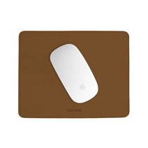 소이믹스 휴대용 미니 가죽 마우스 패드 SOL5Z, 카멜브라운, 1개