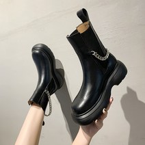 스타 백 체인 스트레치 첼시 부츠