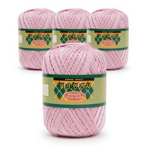 필립섬유 쎄비 실크 인견사 뜨개실 90g x 4p, 822 탁한분홍, 4개