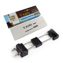 KARL숫돌 4000방 + 천성 고무 숫돌 받침대 중 세트, 1세트